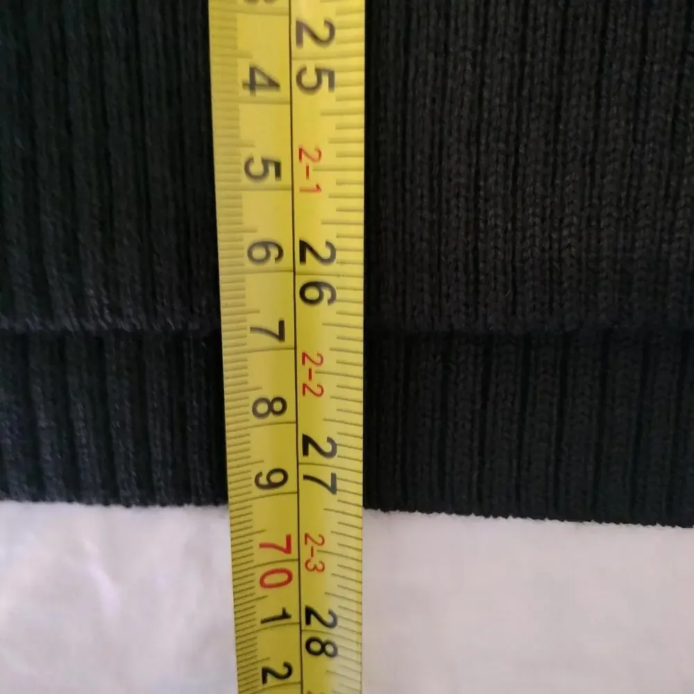 Athleta NWT Women's Black Hanover V-Neck Wool Blend Sweater Size Large - Picture 6 of 9